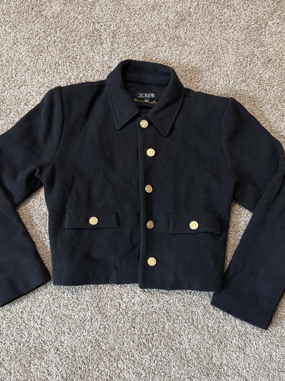 J.CREW Black Utility Jacket Size Medium Like New